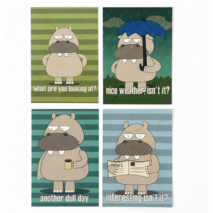 Kaartenset Nijlpaarden