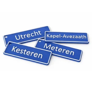 Plaatsnaam sleutelhanger